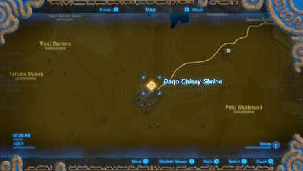 Botw - Daqo Chisay Shrine map