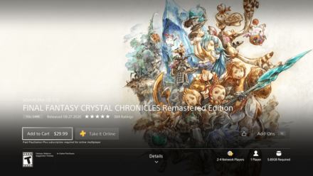 Final fantasy crystal chronicles store remastered pre order switch