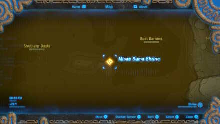 Misae Suma Shrine map (Botw)