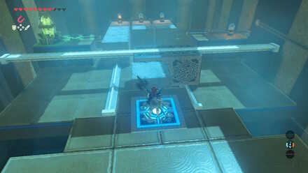 Metal block at the center