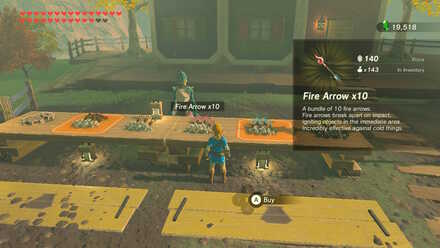 Zelda where deals to buy arrows