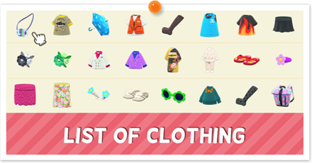Animal Crossing New Horizons (ACNH) Clothing List.png