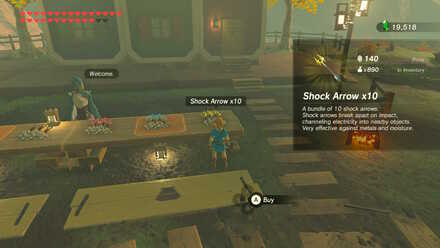 Where to buy arrows in clearance zelda breath of the wild