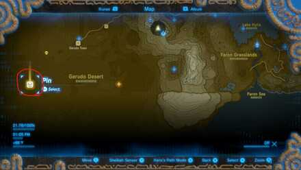 Gerudo Great Skeleton Location 2 - BotW