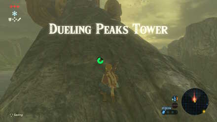 The Legend of Zelda Breath of the Wild (BotW) Climbing Dueling Peaks Tower