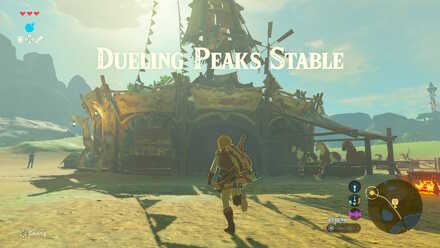 The Legend of Zelda Breath of the Wild (BotW) Reaching Dueling Peaks Stable