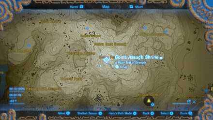 Goma Asaagh Shrine Map