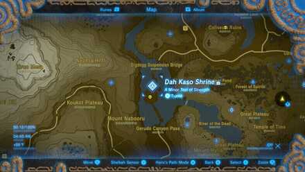 Botw - Dah Kaso Shrine Map