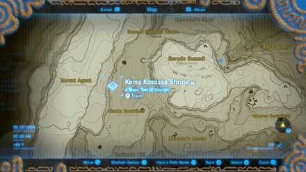 Botw - Kema Kosassa Shrine Map