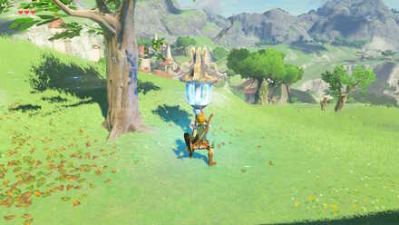 The Legend of Zelda Breath of the Wild (BotW) Lighting a lantern