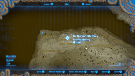 Breath of the Wild - To Quomo Shrine Location