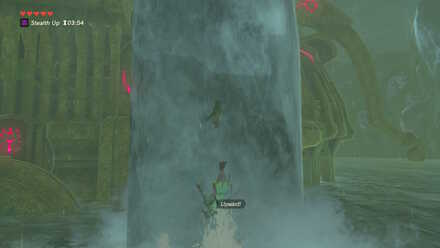 The Legend of Zelda Breath of the Wild (BotW) Going up the falls