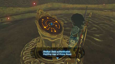 The Legend of Zelda Breath of the Wild (BotW) Activating Vah Ruta Guardian Stone