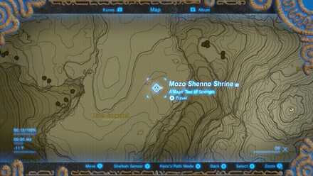 Mozo Shenno Shrine Map