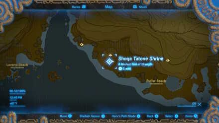 Botw - Shoqa Tatone Shrine Map