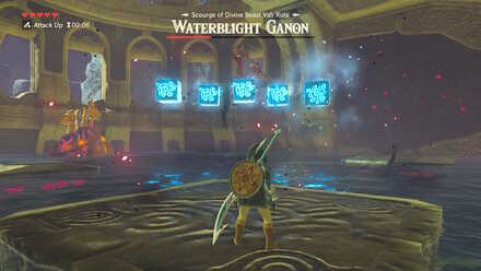 The Legend of Zelda Breath of the Wild (BotW) Waterblight Ganon Multiple Ice Blocks