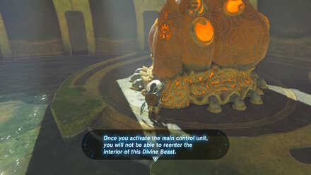 The Legend of Zelda Breath of the Wild (BotW) Activate Vah Ruta Main Control Unit