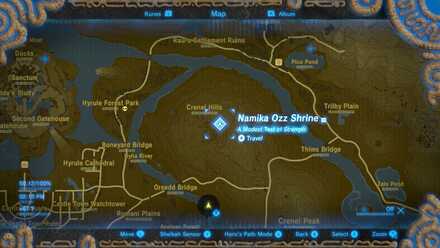 Namika Ozz Shrine Map