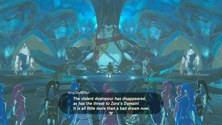 The Legend of Zelda Breath of the Wild (BotW) Reporting Back to King Dorephan