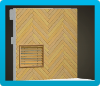 Brown Herringbone Wall Image