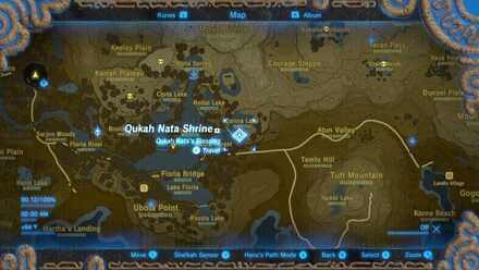 Qukah Nata Shrine Map