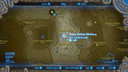 Botw - Suma Sahma Shrine Map