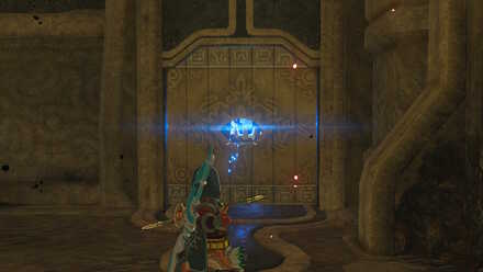 The Legend of Zelda Breath of the Wild (BotW) Shooting Blue Flame through Hole