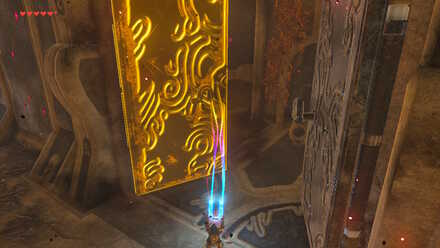 The Legend of Zelda Breath of the Wild (BotW) Pushing Metal Gates with Magnesis