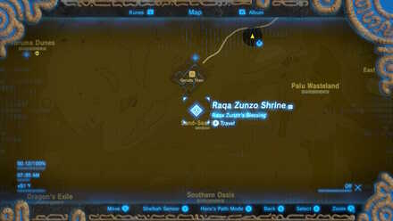 Botw - Raqa Zunzo Shrine Map