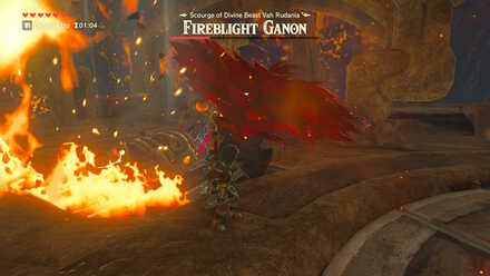 The Legend of Zelda Breath of the Wild (BotW) Fireblight Ganon Fire Slash