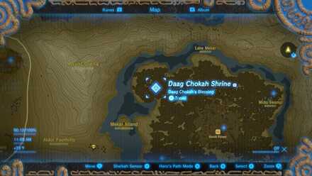 Daag Chokah Shrine Map