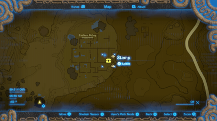 BotW - Nintendo Shirt Location Map