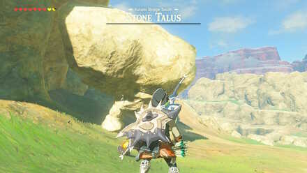 The Legend of Zelda Breath of the Wild (BotW) Kolami Bridge South Stone Talus