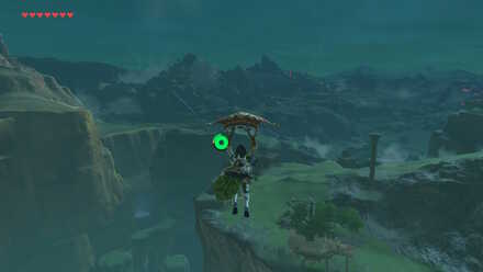 The Legend of Zelda Breath of the Wild (BotW) Paragliding to Central Hyrule