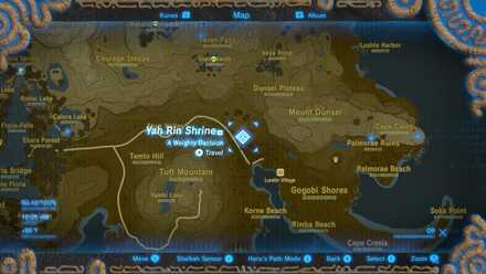 Yah Rin Shrine Map