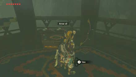The Legend of Zelda Breath of the Wild (BotW) Equipment inside the Flight Range