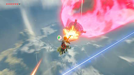 The Legend of Zelda Breath of the Wild (BotW) Destroying Vah Medo Cannons