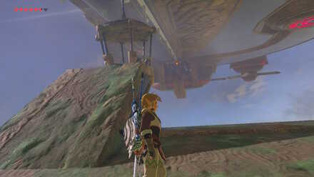 The Legend of Zelda Breath of the Wild (BotW) Vah Medoh Cart Outside