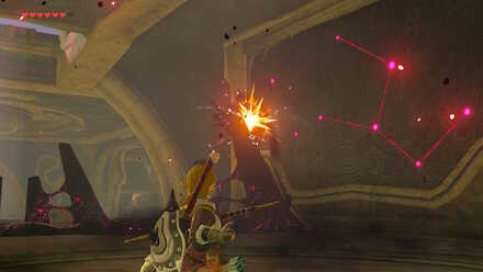 The Legend of Zelda Breath of the Wild (BotW) Shooting Eyeball at Vah Medoh Entrance