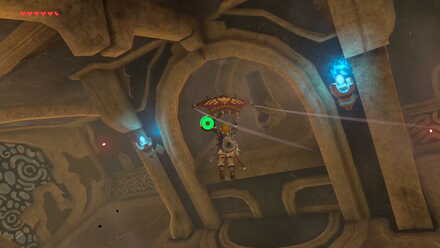 The Legend of Zelda Breath of the Wild (BotW) Gliding to Terminal