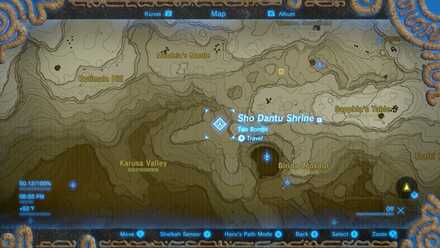 Sho Dantu Shrine Map