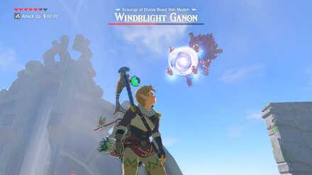 The Legend of Zelda Breath of the Wild (BotW) Windblight Ganon Tornado Blast