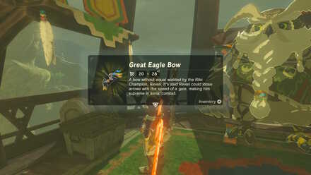 The Legend of Zelda Breath of the Wild (BotW) Getting the Great Eagle Bow