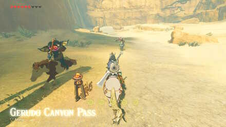 The Legend of Zelda Breath of the Wild (BotW) Gerudo Canyon Pass