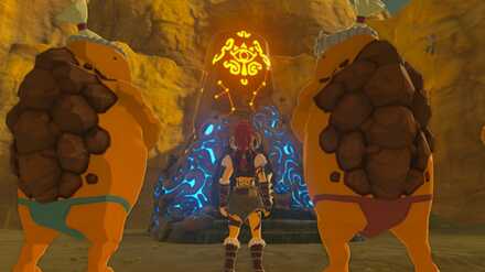 Botw - Joloo Nah Shrine - Overworld view