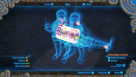 The Legend of Zelda Breath of the Wild (BotW) Rotate Vah Naboris Back Section