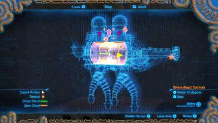 The Legend of Zelda Breath of the Wild (BotW) Rotate Vah Naboris Front Section