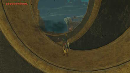 The Legend of Zelda Breath of the Wild (BotW) Riding hole to top entryway