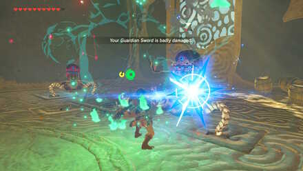 The Legend of Zelda Breath of the Wild (BotW) Fighting two Guardians