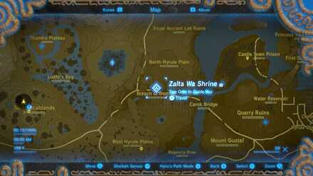 Zalta Wa Shrine Map